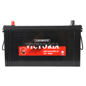 12V 100AH ​​N100 95E41R Batería de arranque del automóvil de plomo-ácido